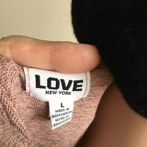 LOVE New York long sleeve top pink, gray,black - Picture 5 of 7